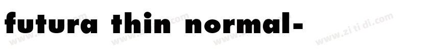 futura thin normal字体转换